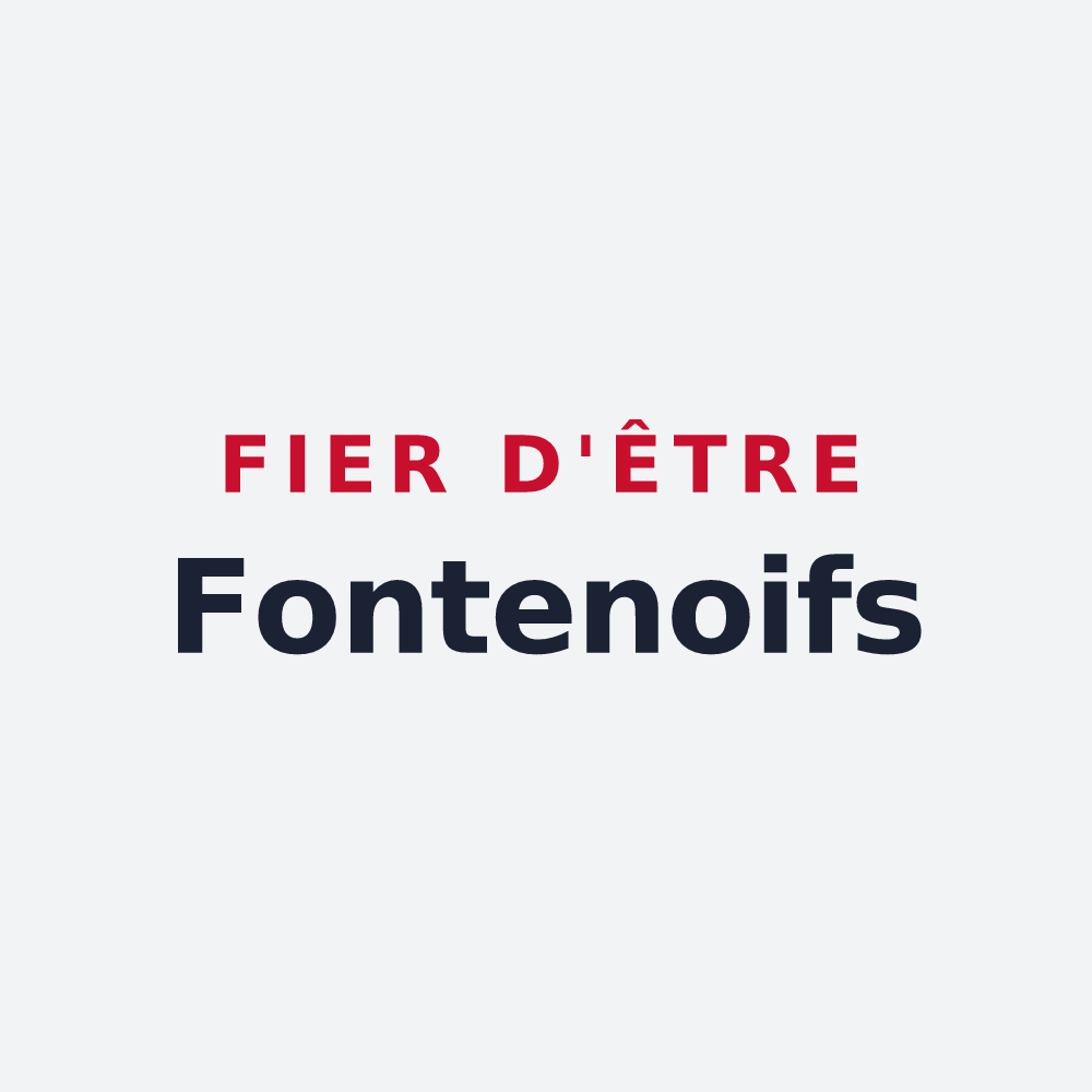 Poster « Fier d'être Fontenoifs » — design pour Fontaine-l'Abbé