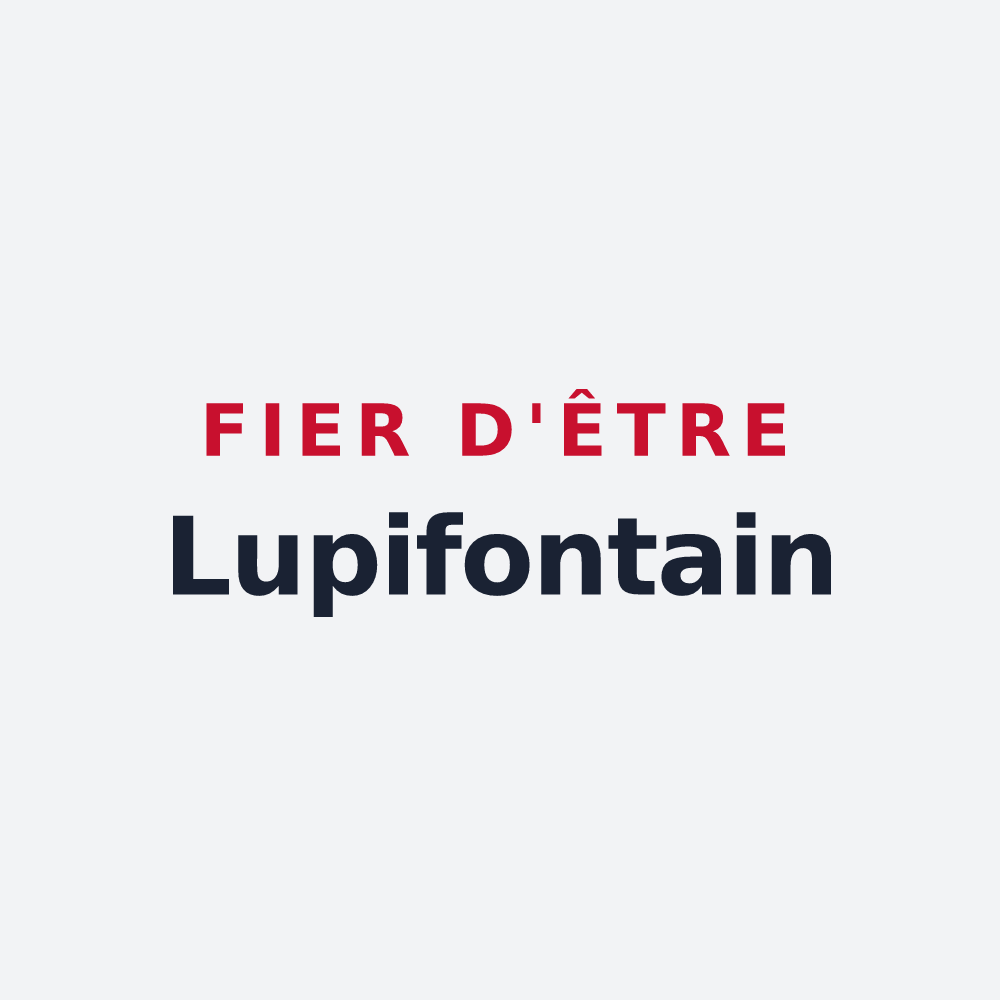 Poster « Fier d'être Lupifontain » — design pour Fontaine-la-Louvet