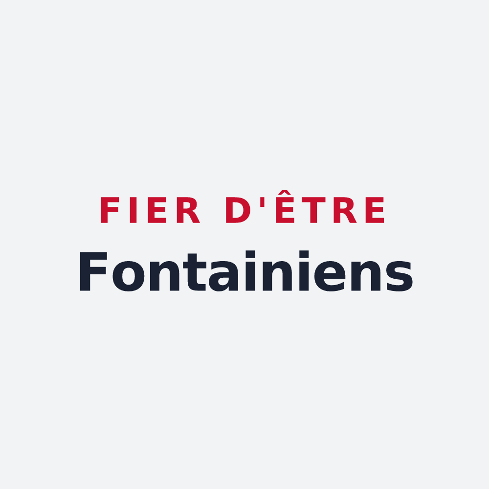 Poster « Fier d'être Fontainiens » — design pour Fontaine-la-Rivière