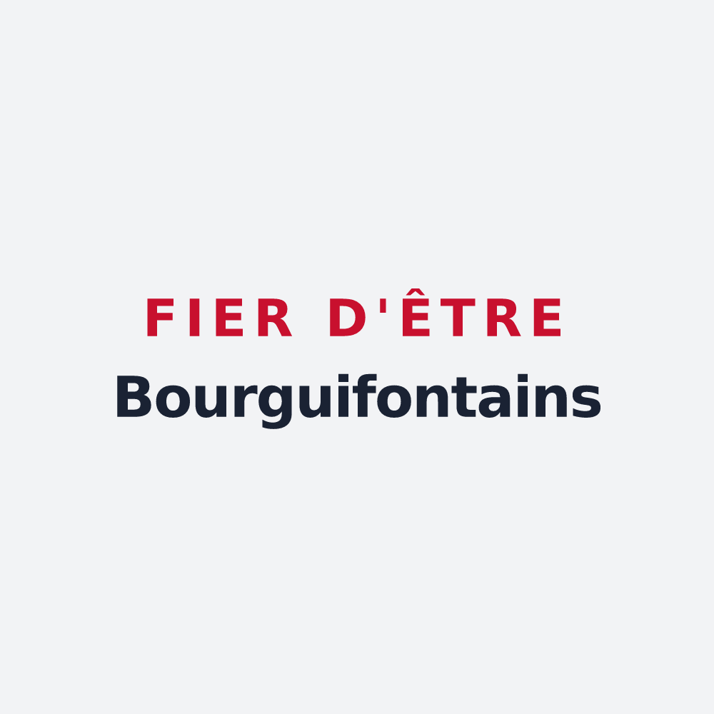 Poster « Fier d'être Bourguifontains » — design pour Fontaine-le-Bourg