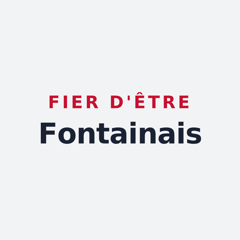 Poster « Fier d'être Fontainais » — design pour Fontaine-le-Dun