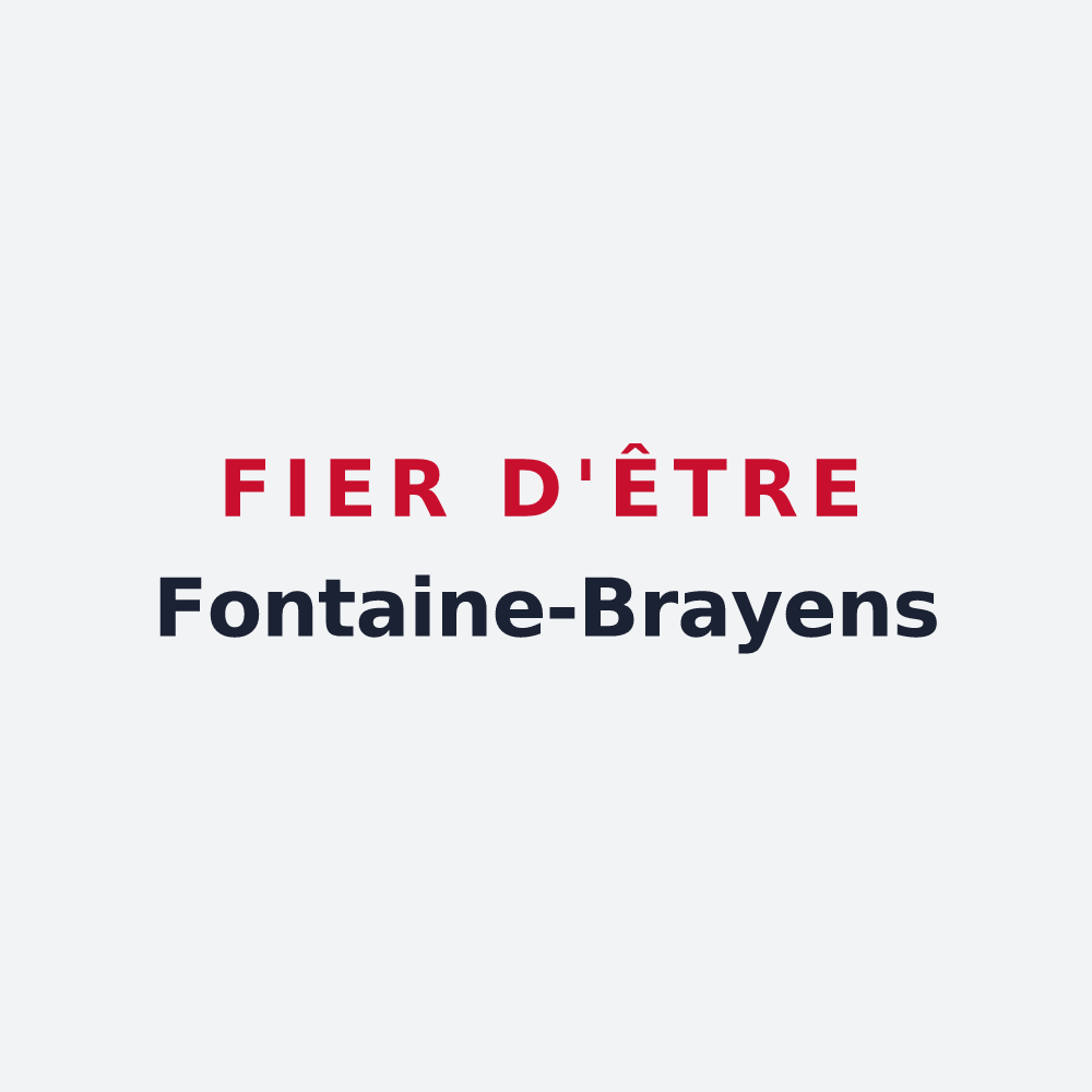 Poster « Fier d'être Fontaine-Brayens » — design pour Fontaine-le-Pin