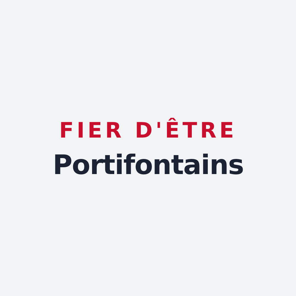 Poster « Fier d'être Portifontains » — design pour Fontaine-le-Port