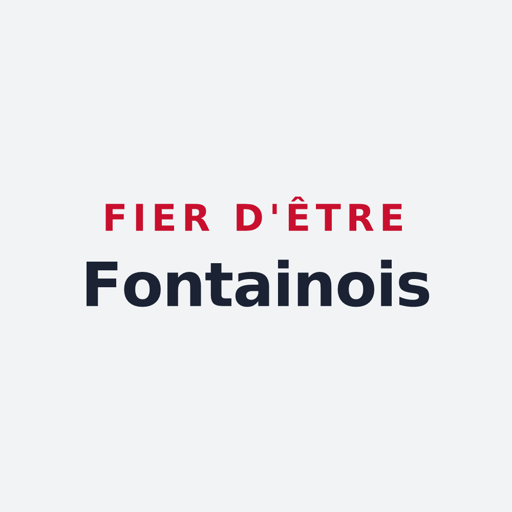 Poster « Fier d'être Fontainois » — design pour Fontaine-Notre-Dame
