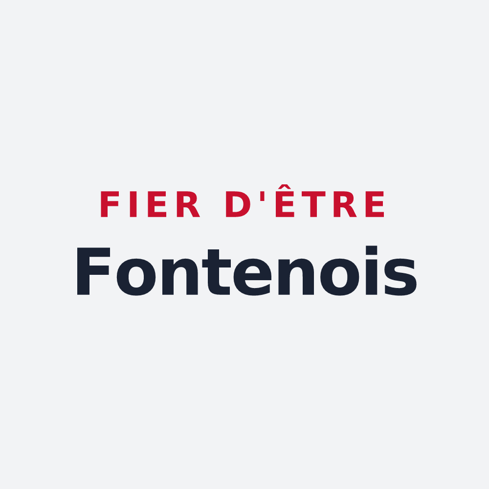 Poster « Fier d'être Fontenois » — design pour Fontaine-sur-Somme