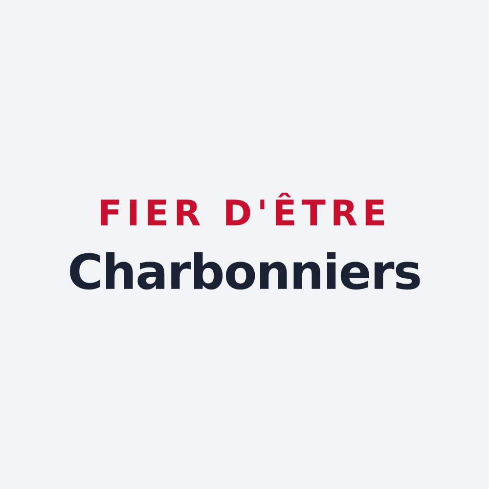 Poster « Fier d'être Charbonniers » — design pour Fontainebrux