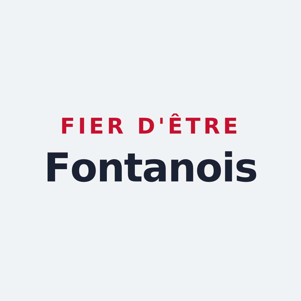 Poster « Fier d'être Fontanois » — design pour Fontaines-les-Sèches