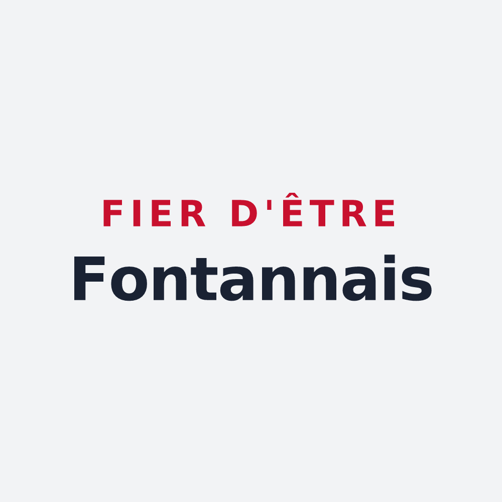 Poster « Fier d'être Fontannais » — design pour Fontan
