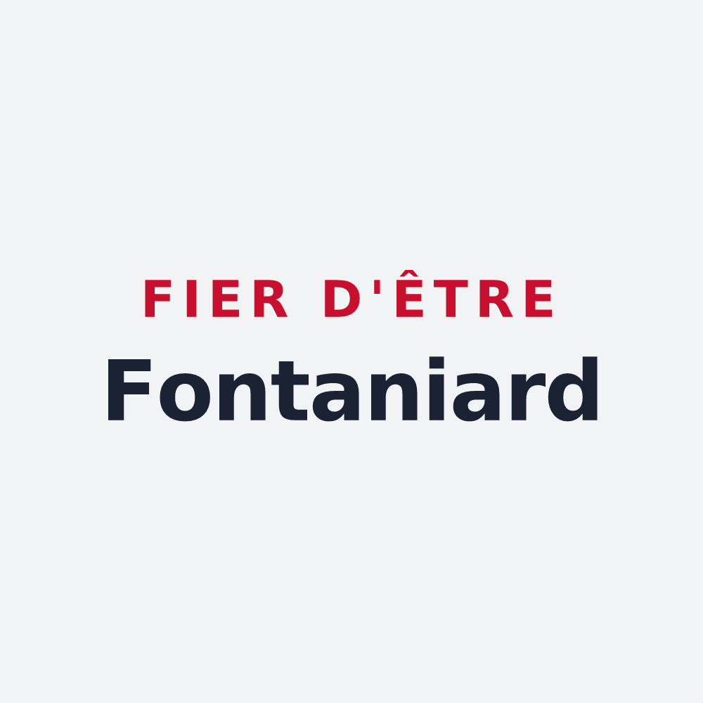 Poster « Fier d'être Fontaniard » — design pour Fontanès