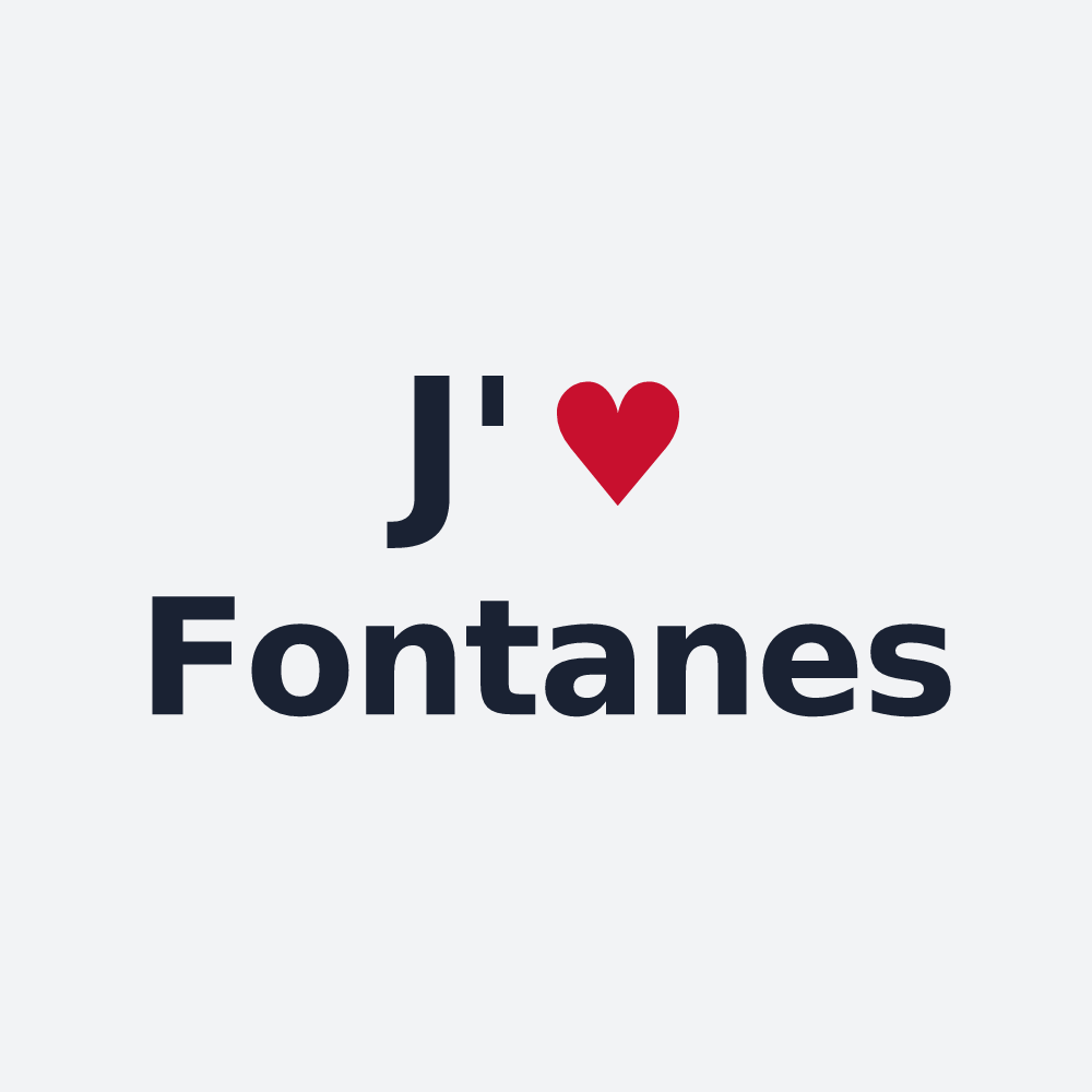 Poster personnalisé Fontanes — design J'aime Fontanes