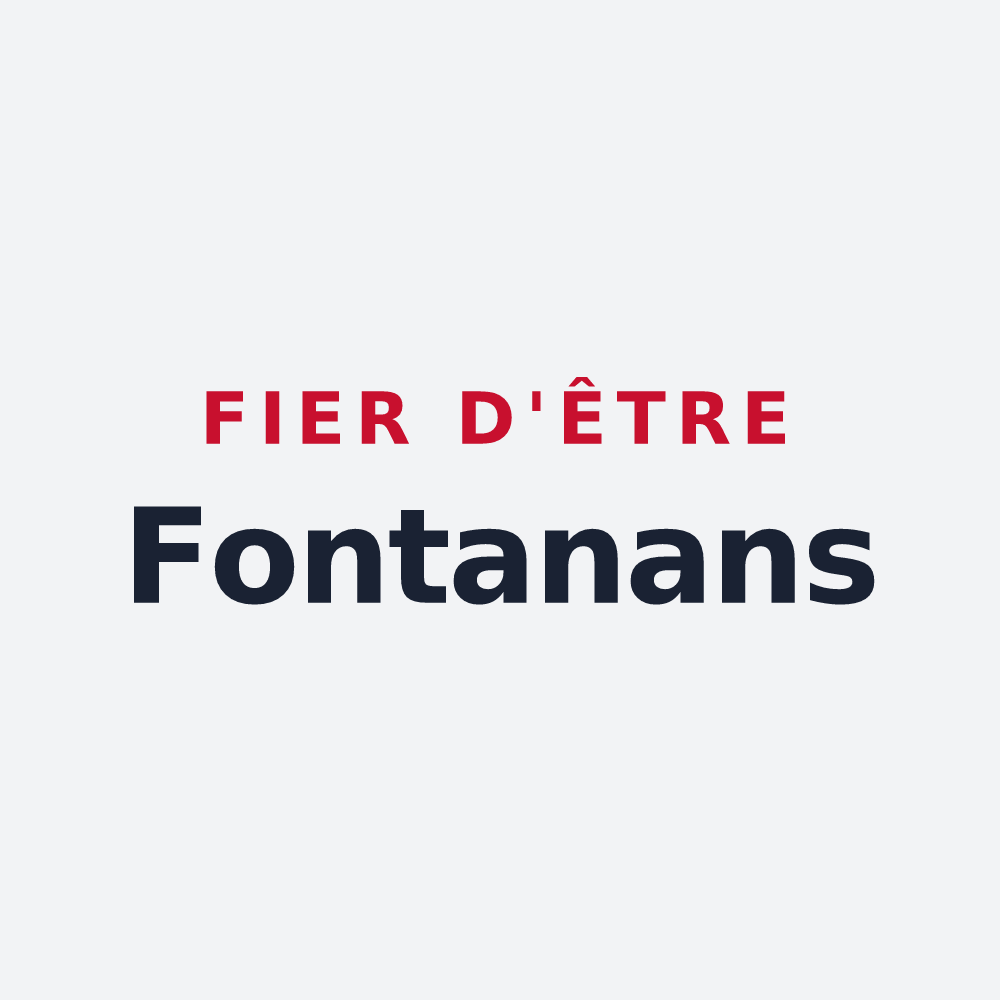 Poster « Fier d'être Fontanans » — design pour Fontanès-de-Sault