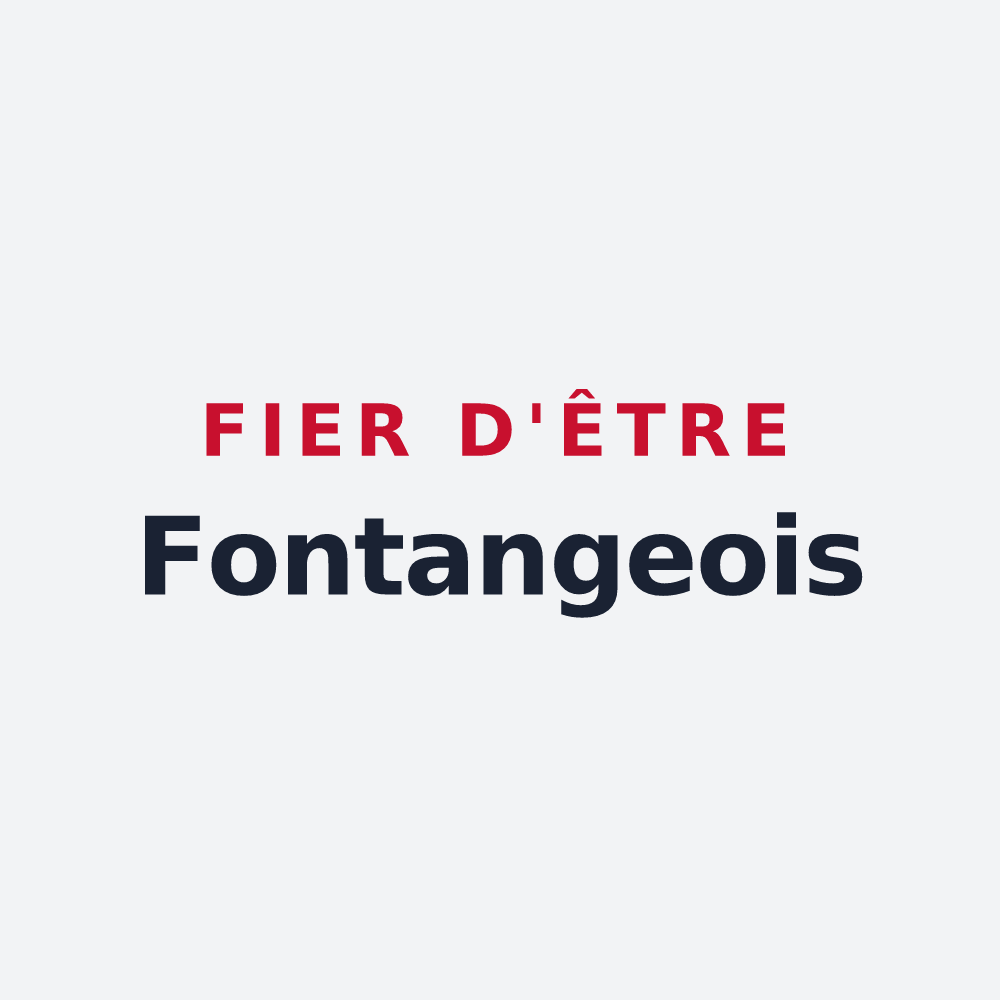 Poster « Fier d'être Fontangeois » — design pour Fontanges