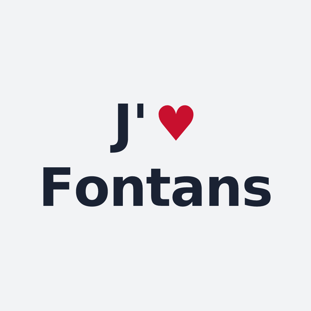 Poster personnalisé Fontans — design J'aime Fontans