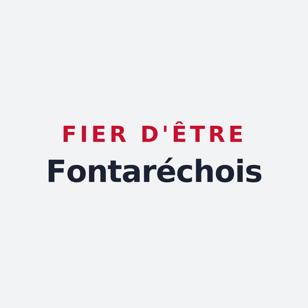Poster « Fier d'être Fontaréchois » — design pour Fontarèches