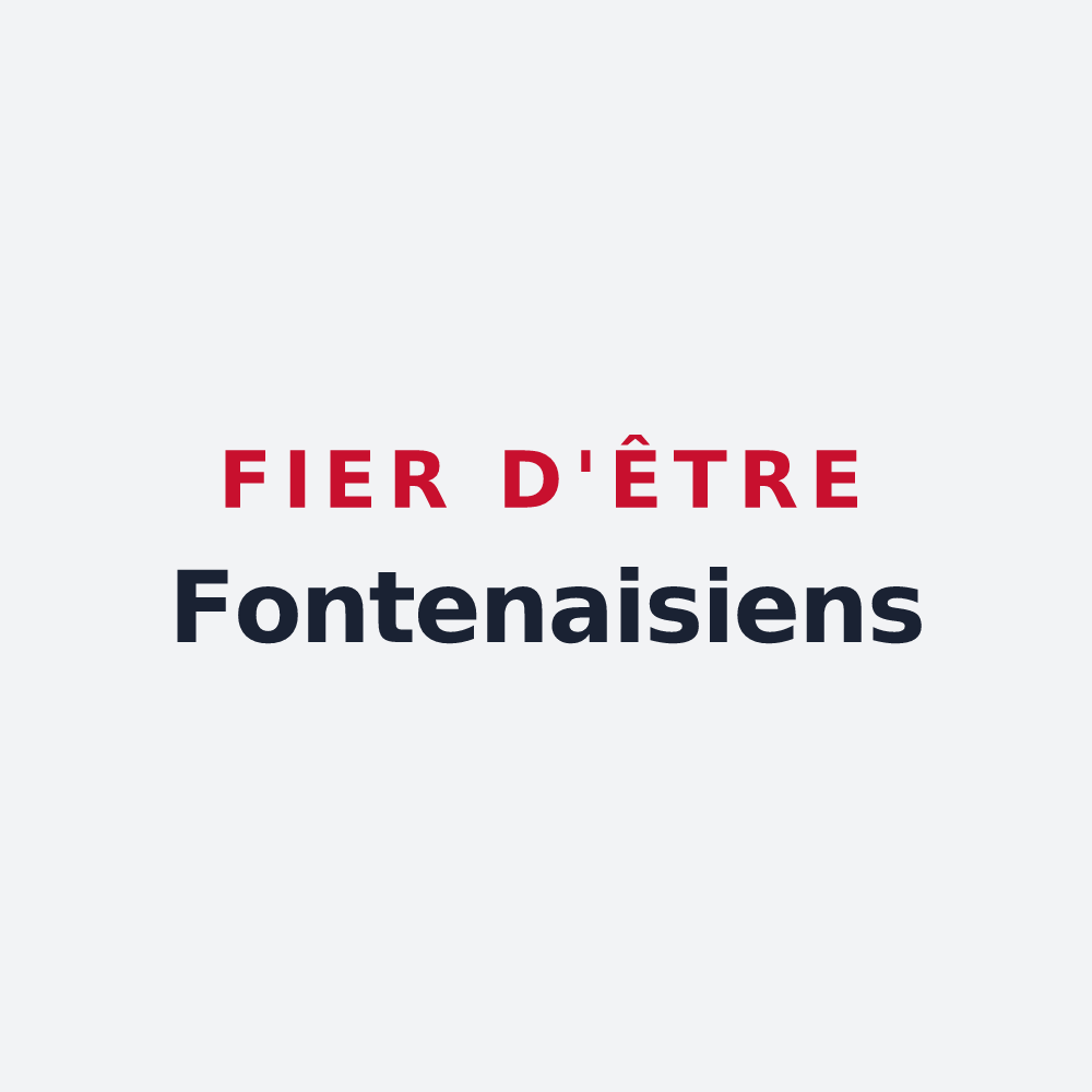 Poster « Fier d'être Fontenaisiens » — design pour Fontenay-le-Comte