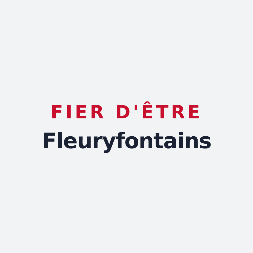 Poster « Fier d'être Fleuryfontains » — design pour Fontenay-le-Fleury