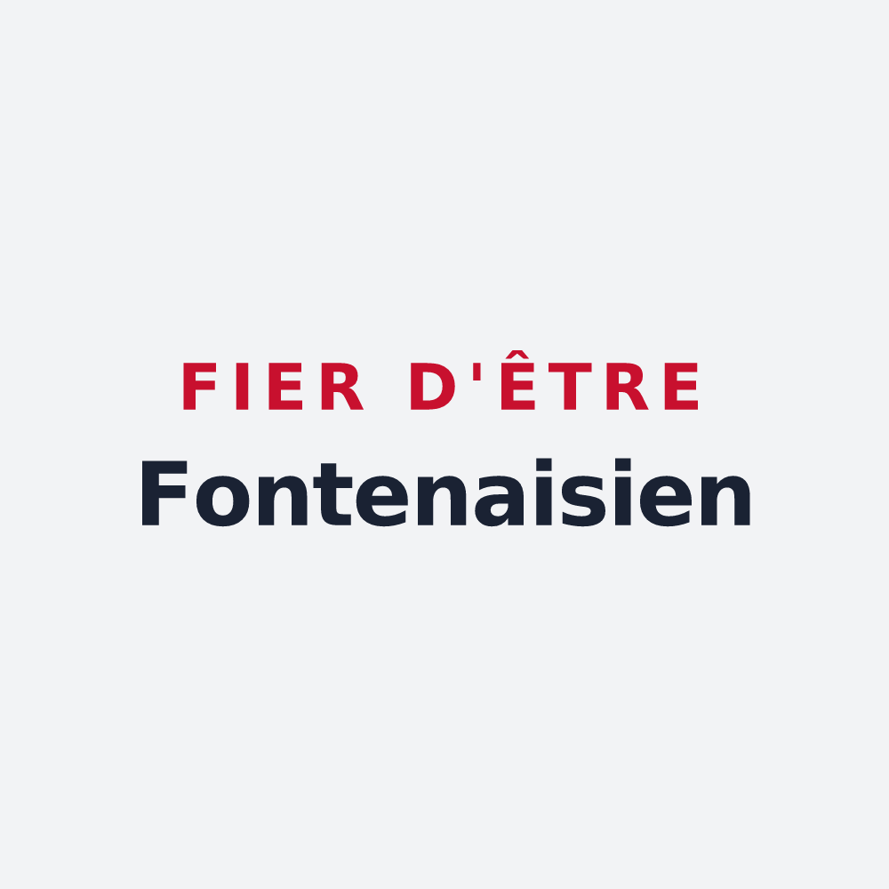 Poster « Fier d'être Fontenaisien » — design pour Fontenay-sur-Eure