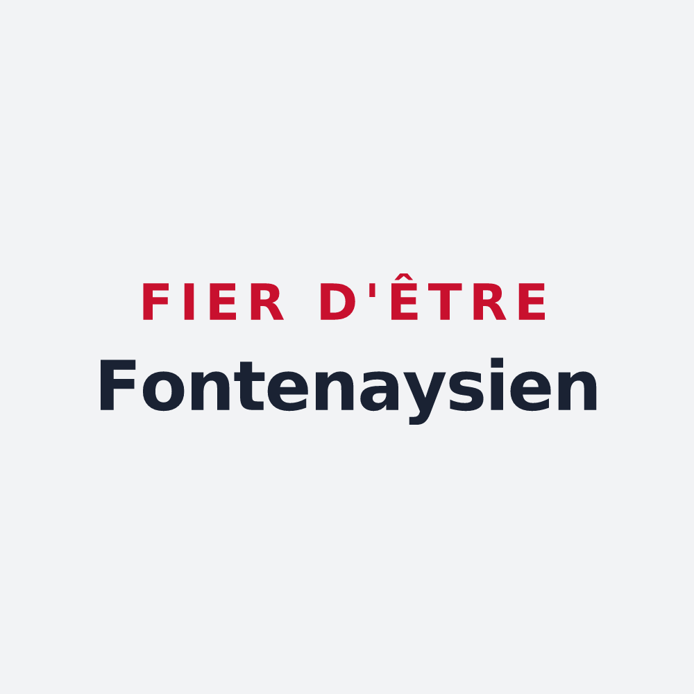Poster « Fier d'être Fontenaysien » — design pour Fontenay-sur-Vègre