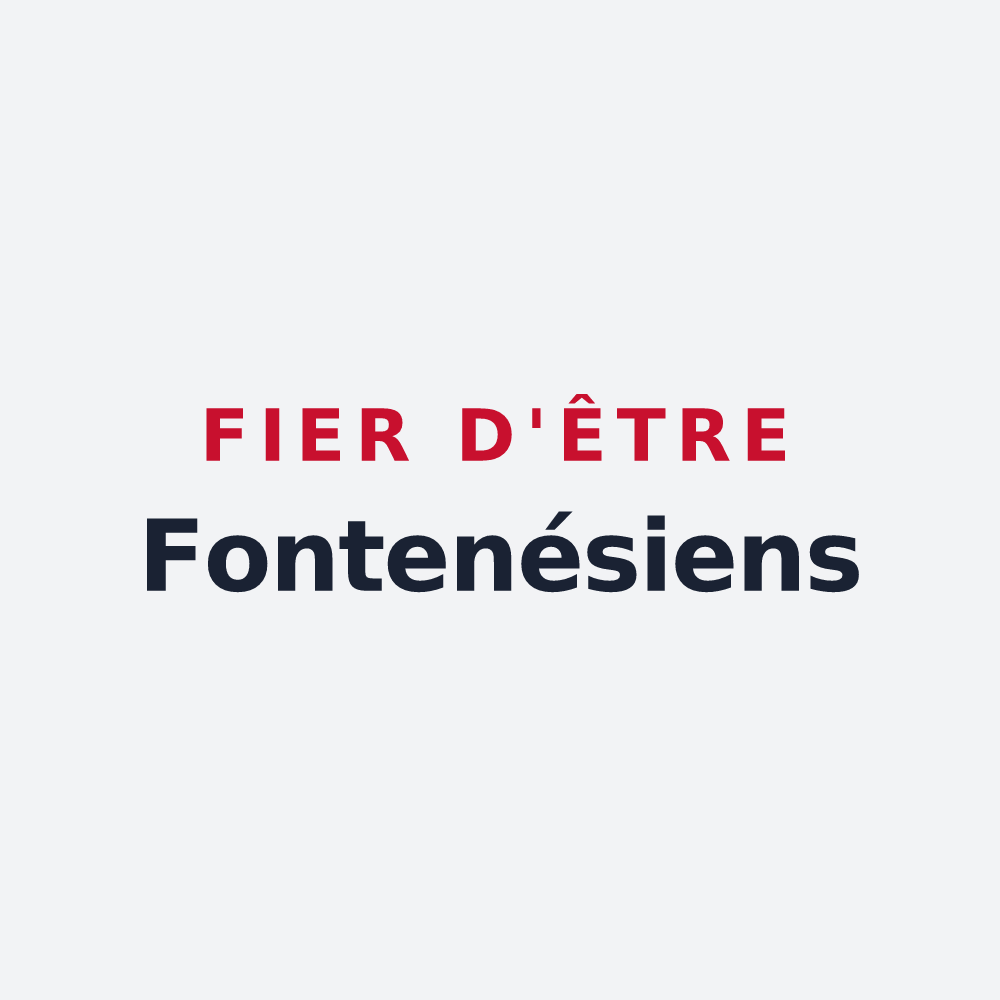 Poster « Fier d'être Fontenésiens » — design pour Fontenet