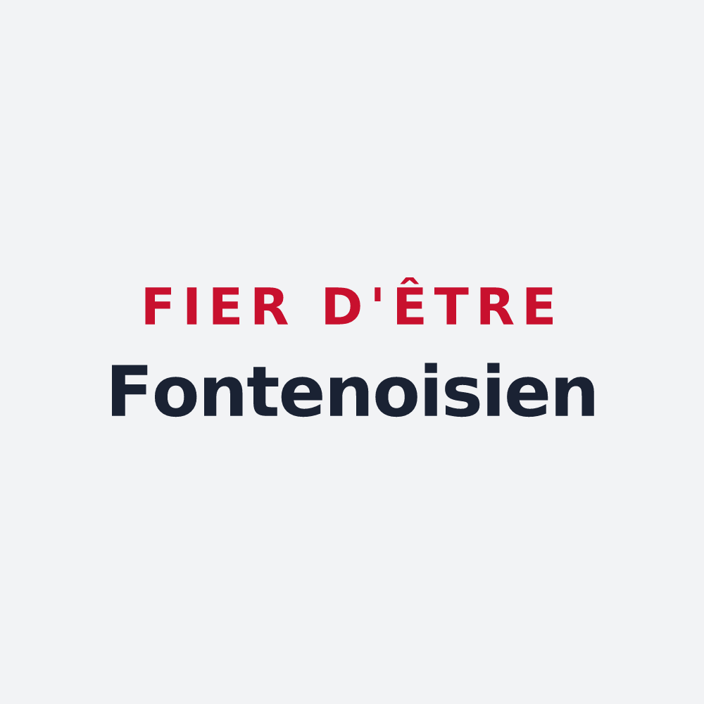 Poster « Fier d'être Fontenoisien » — design pour Fontenois-lès-Montbozon
