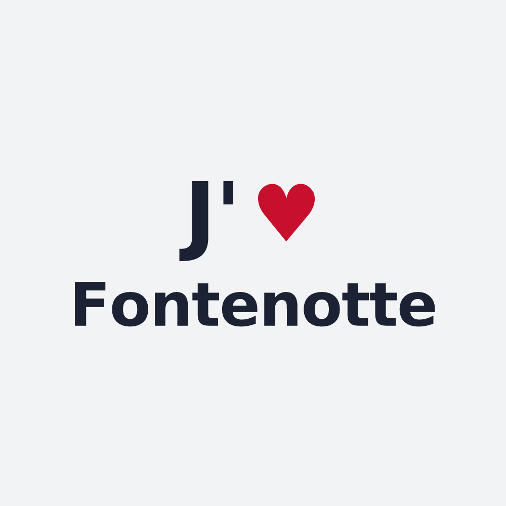 Poster personnalisé Fontenotte — design J'aime Fontenotte