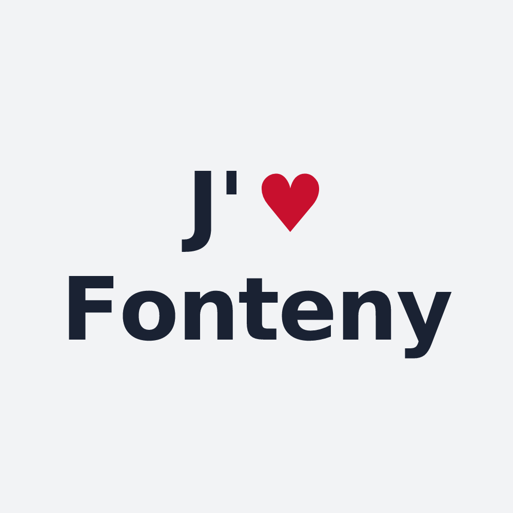 Poster personnalisé Fonteny — design J'aime Fonteny
