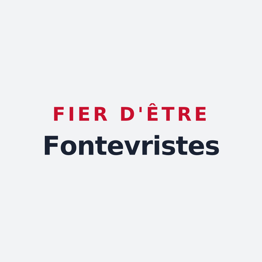 Poster « Fier d'être Fontevristes » — design pour Fontevraud-l'Abbaye