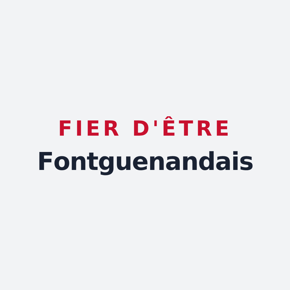 Poster « Fier d'être Fontguenandais » — design pour Fontguenand