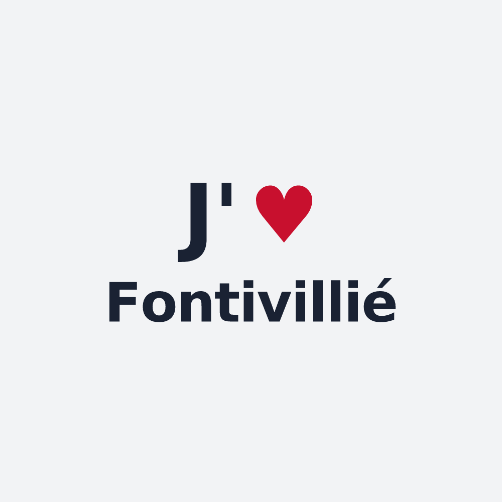 Poster personnalisé Fontivillié — design J'aime Fontivillié