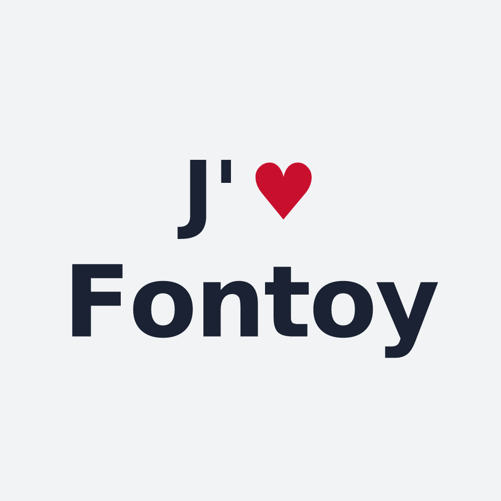 Poster personnalisé Fontoy — design J'aime Fontoy