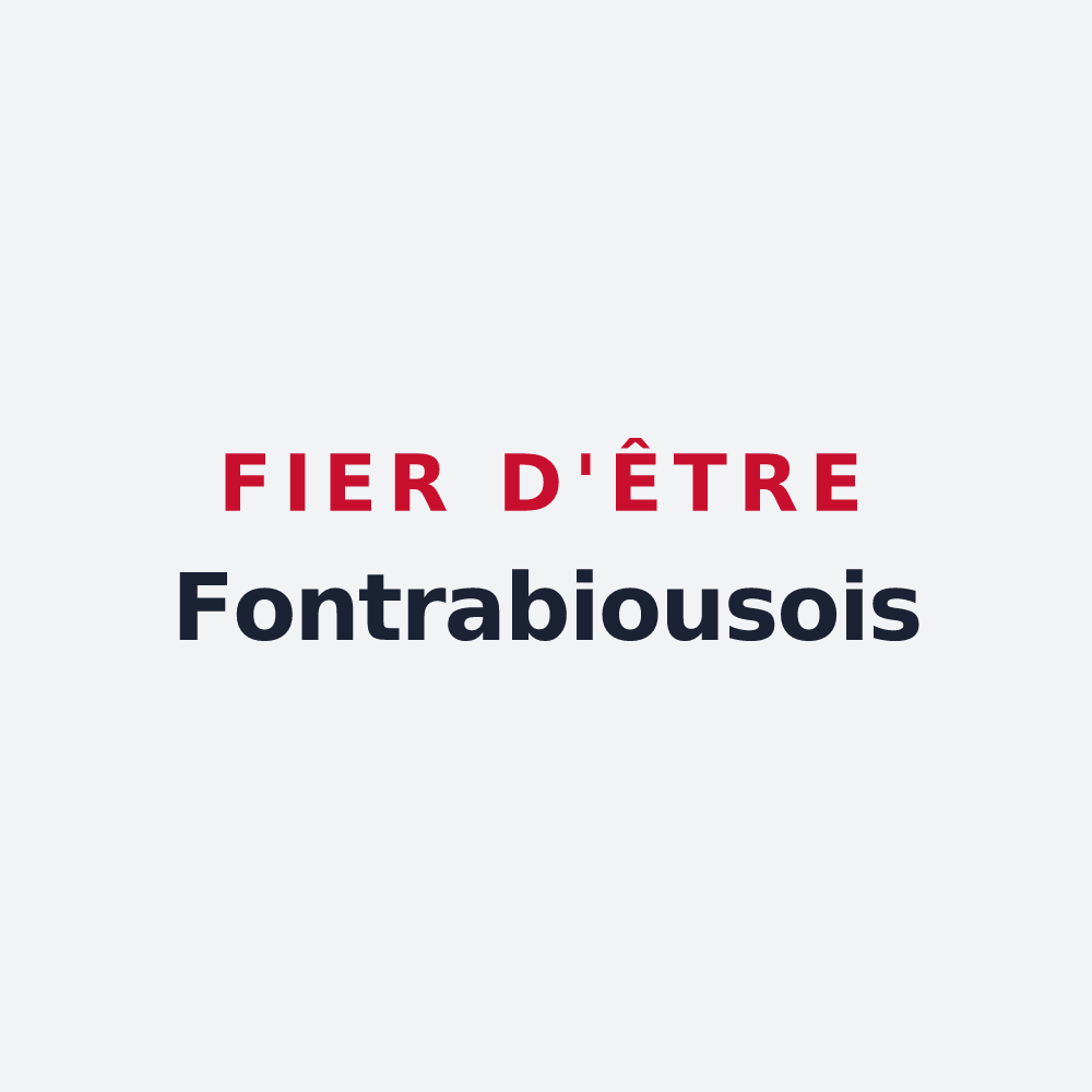 Poster « Fier d'être Fontrabiousois » — design pour Fontrabiouse