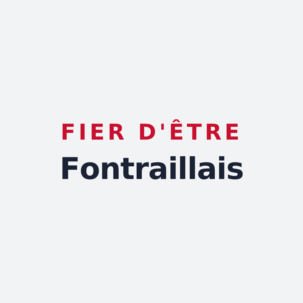 Poster « Fier d'être Fontraillais » — design pour Fontrailles