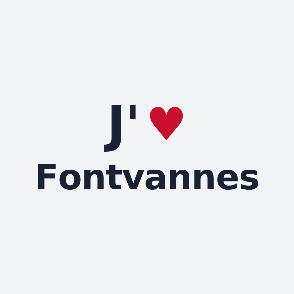 Poster personnalisé Fontvannes — design J'aime Fontvannes