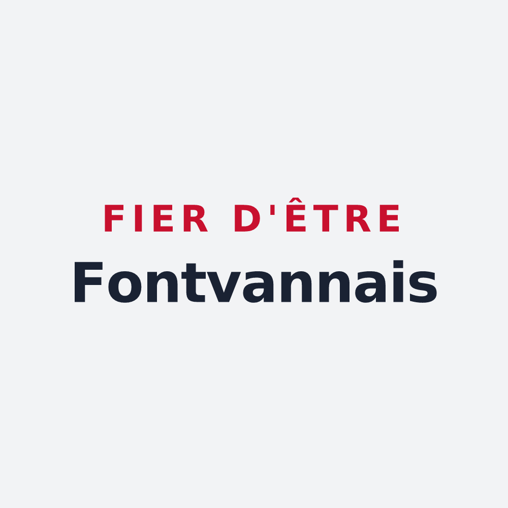 Poster « Fier d'être Fontvannais » — design pour Fontvannes