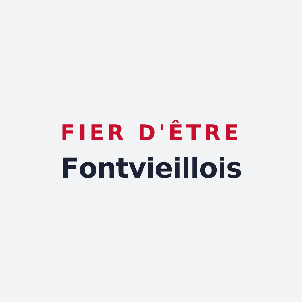 Poster « Fier d'être Fontvieillois » — design pour Fontvieille