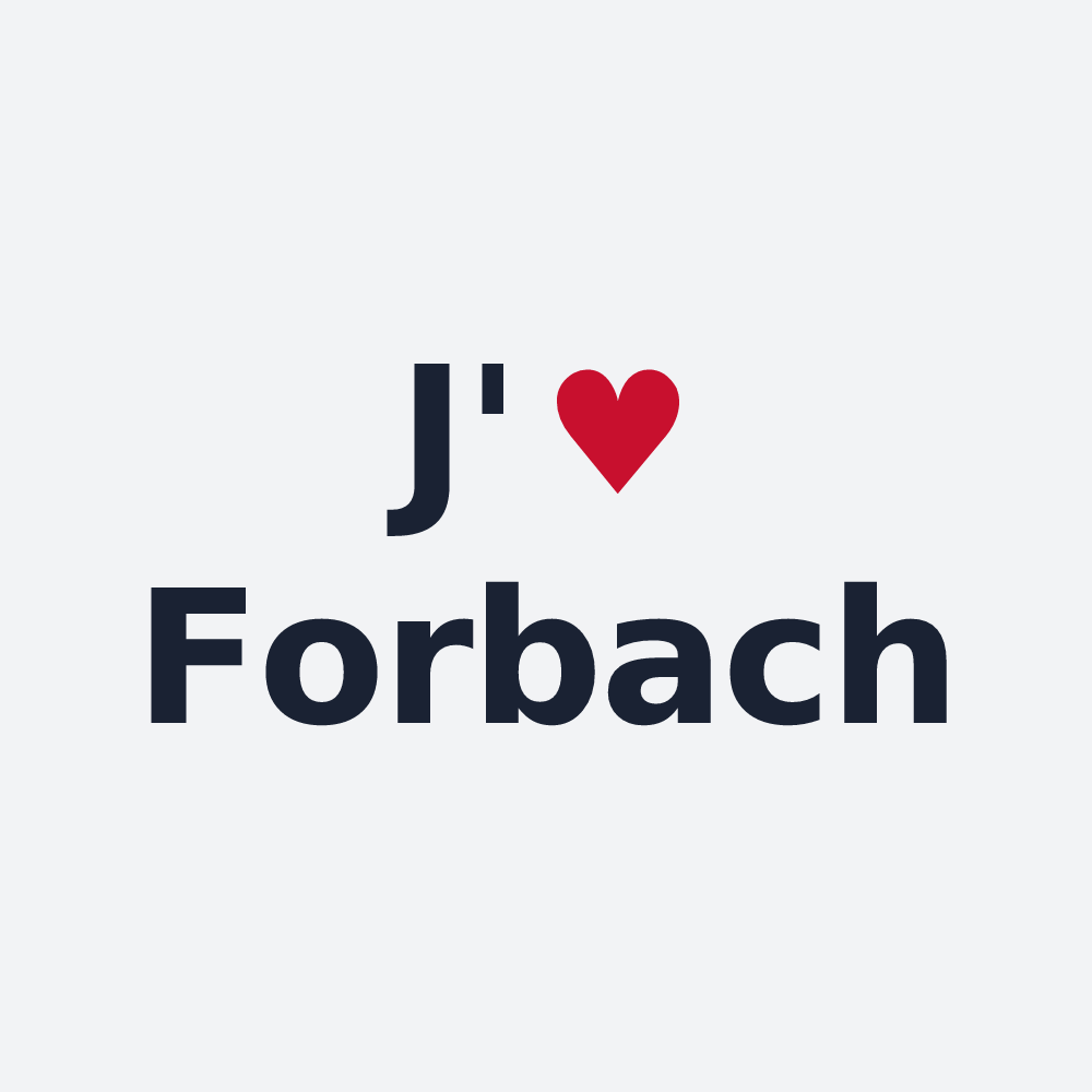 Poster personnalisé Forbach — design J'aime Forbach