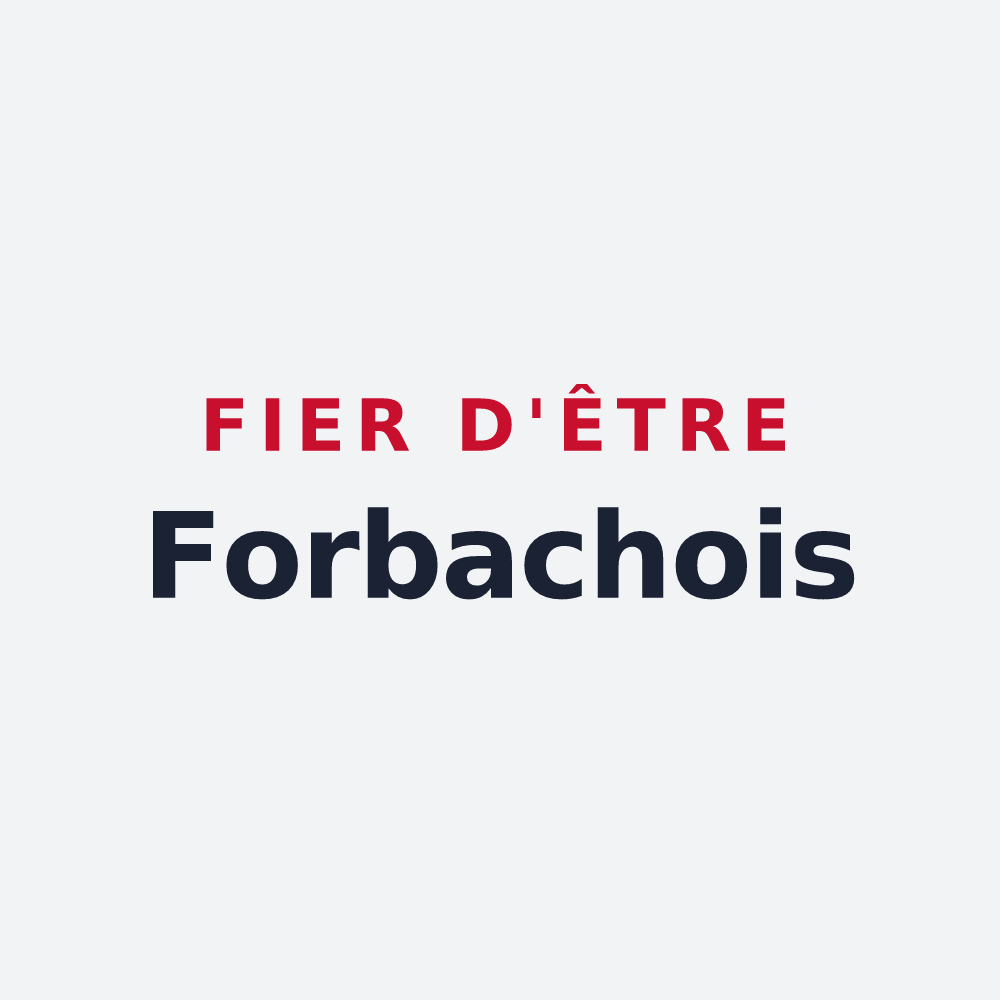 Poster « Fier d'être Forbachois » — design pour Forbach