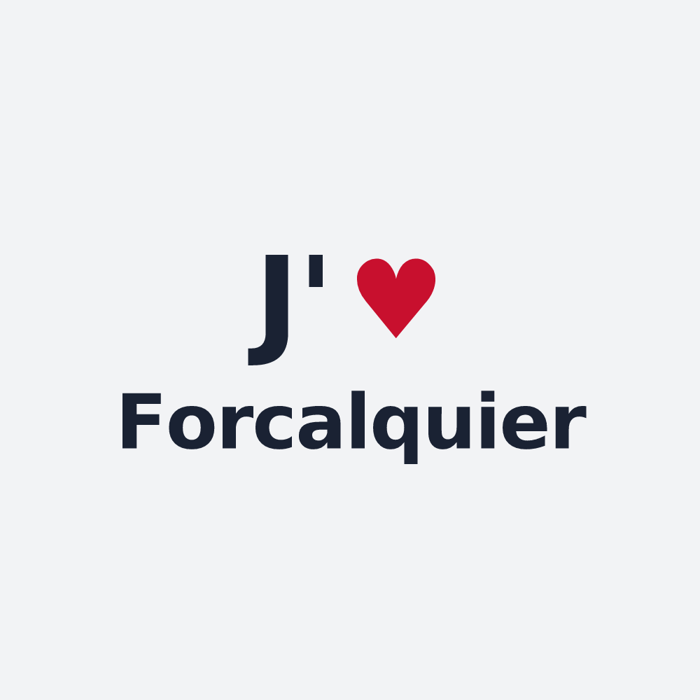 Poster personnalisé Forcalquier — design J'aime Forcalquier