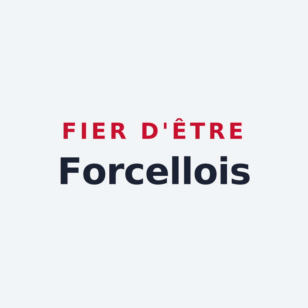 Poster « Fier d'être Forcellois » — design pour Forcelles-Saint-Gorgon