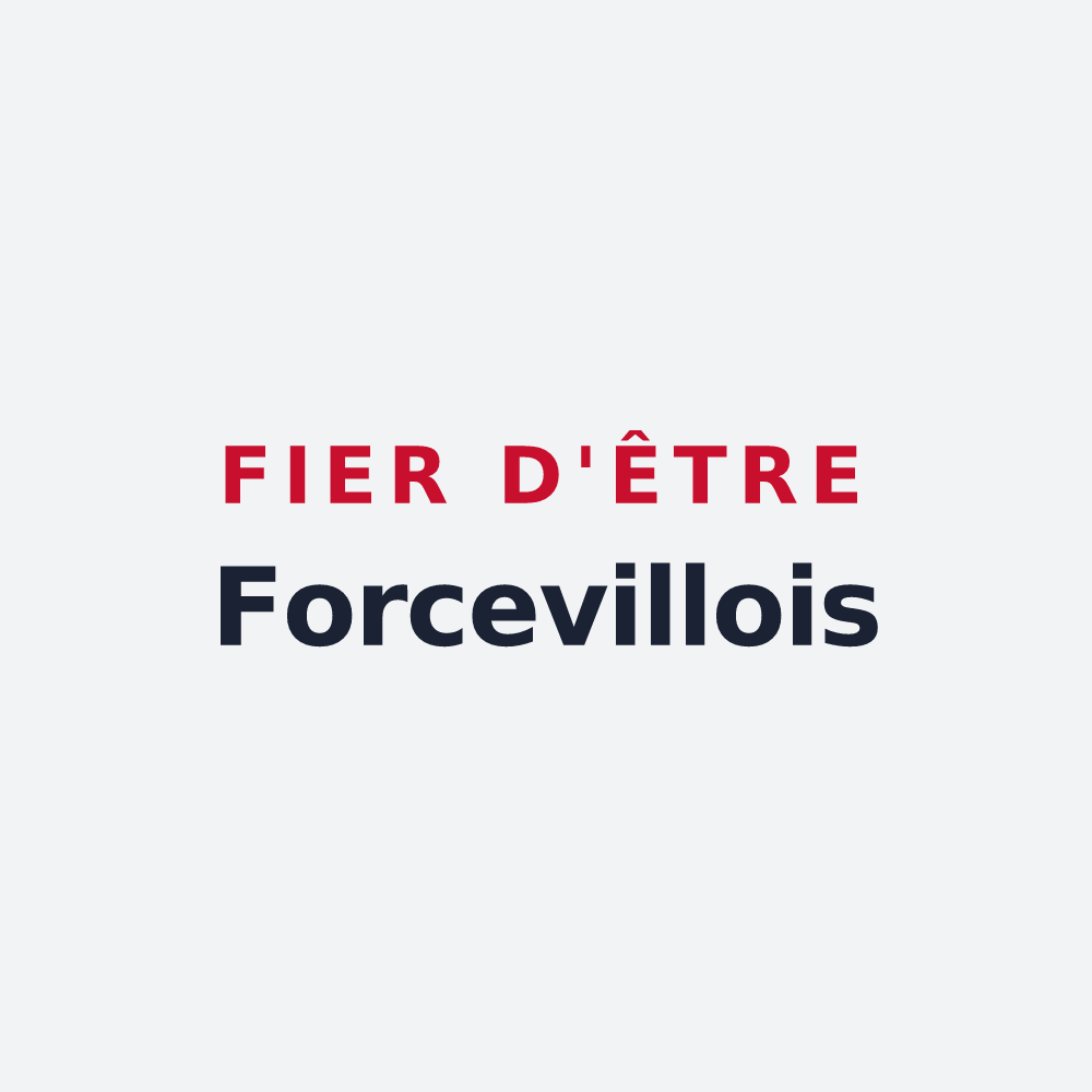 Poster « Fier d'être Forcevillois » — design pour Forceville-en-Vimeu