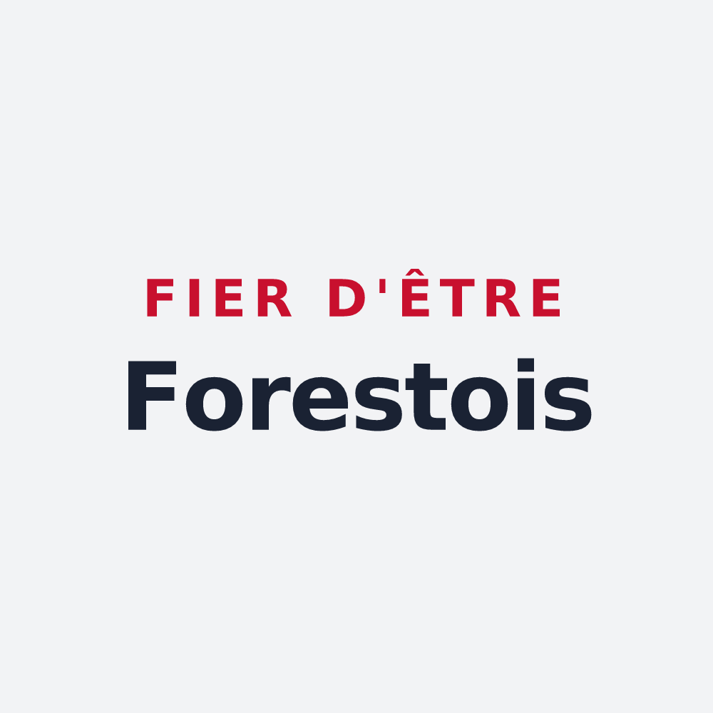 Poster « Fier d'être Forestois » — design pour Forest-sur-Marque