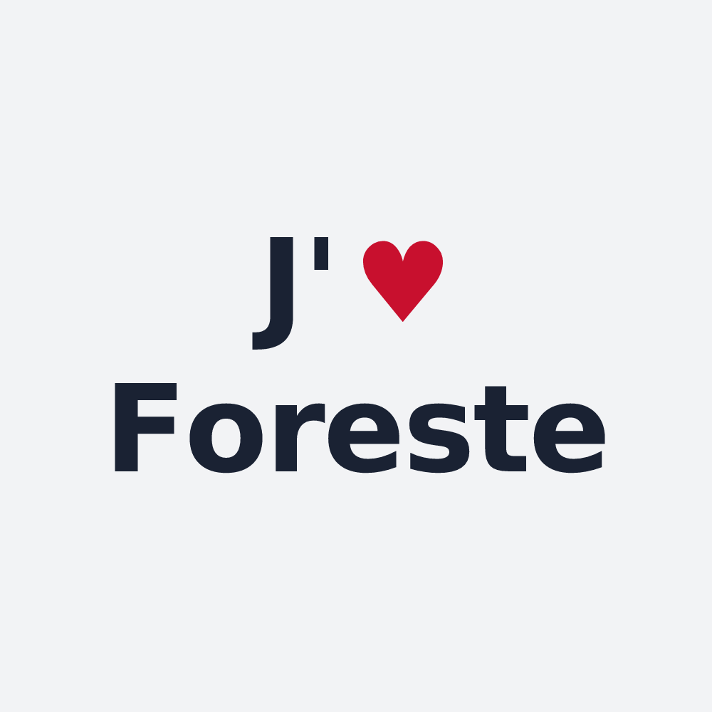 Poster personnalisé Foreste — design J'aime Foreste