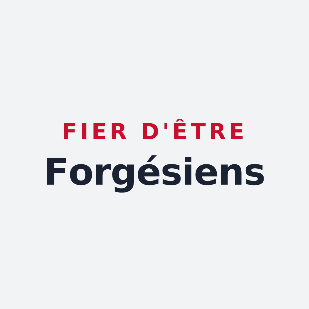 Poster « Fier d'être Forgésiens » — design pour Forgès