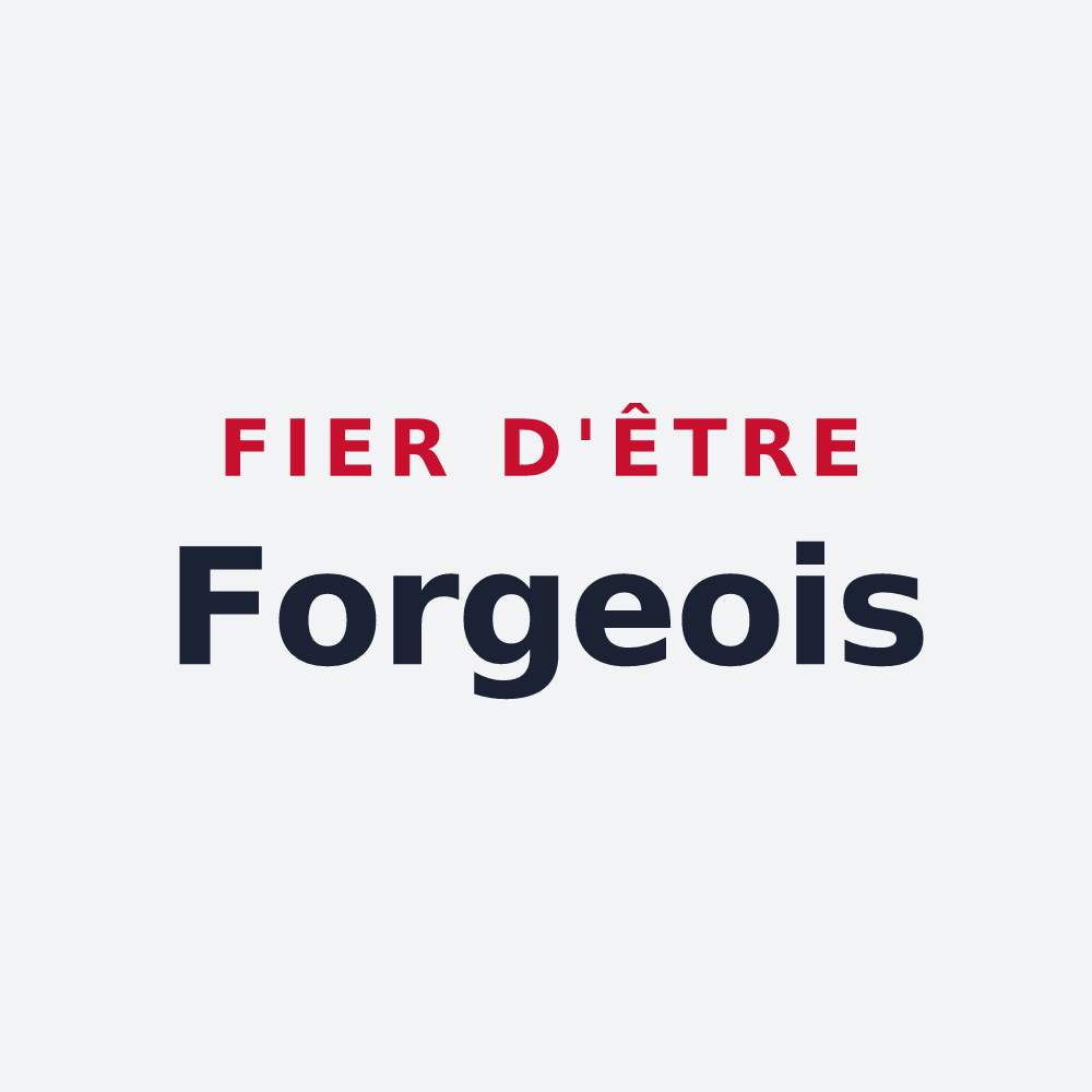 Poster « Fier d'être Forgeois » — design pour Forges-les-Bains