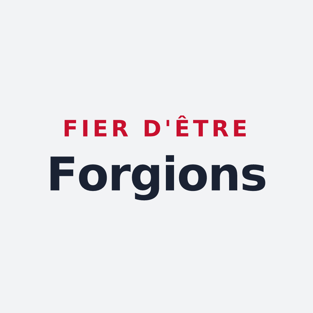 Poster « Fier d'être Forgions » — design pour Forges-les-Eaux