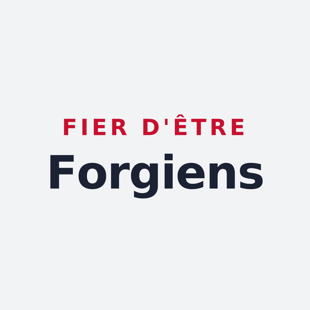 Poster « Fier d'être Forgiens » — design pour Forges