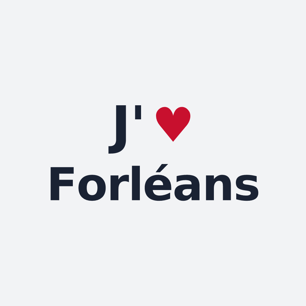 Poster personnalisé Forléans — design J'aime Forléans