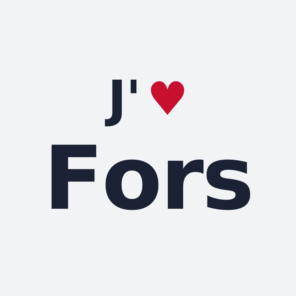 Poster personnalisé Fors — design J'aime Fors