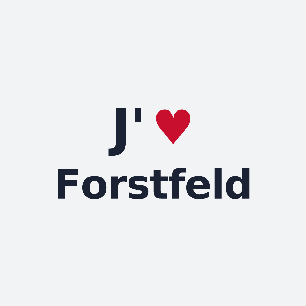 Poster personnalisé Forstfeld — design J'aime Forstfeld