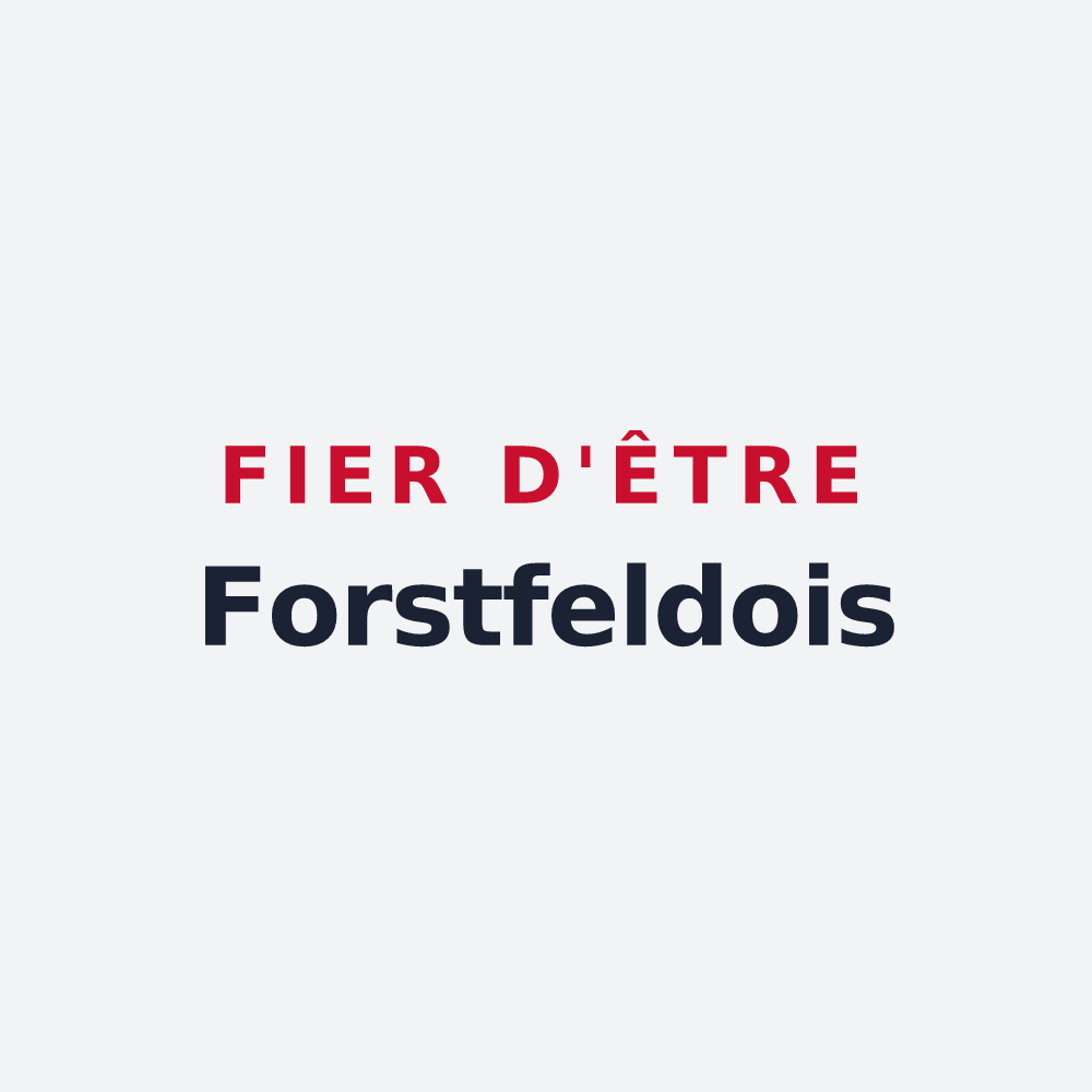 Poster « Fier d'être Forstfeldois » — design pour Forstfeld